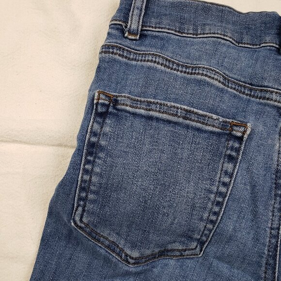 Reformation Jeans Medium Wash Blue Jeans Size 25 Stretch Denim Tapered Leg - Picture 8 of 14